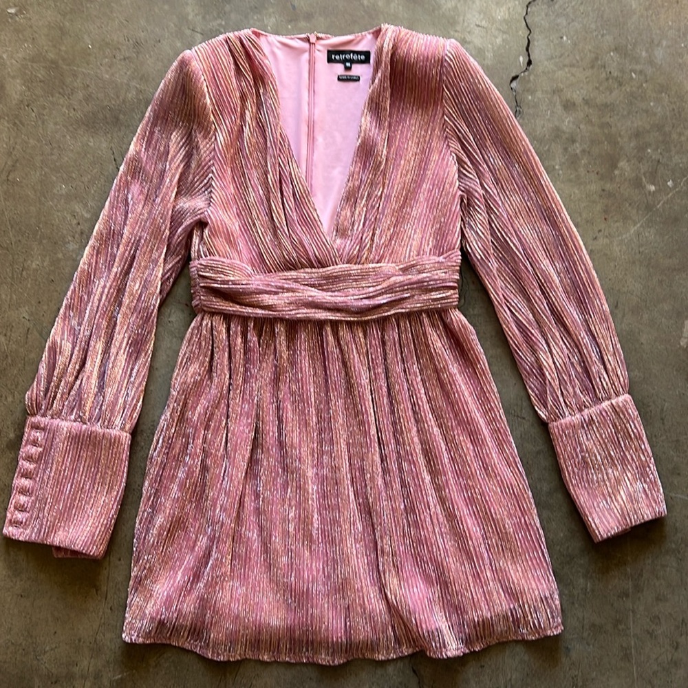 Retrofete Pink Shimmer dress